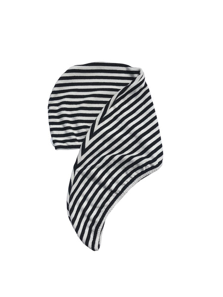 LOUVELLE - RIVA Hair Towel Wrap - Monochrome Stripe