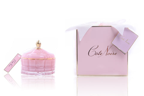 COTE NOIRE - ART DECO CANDLE - PINK & GOLD - PINK CHAMPAGNE