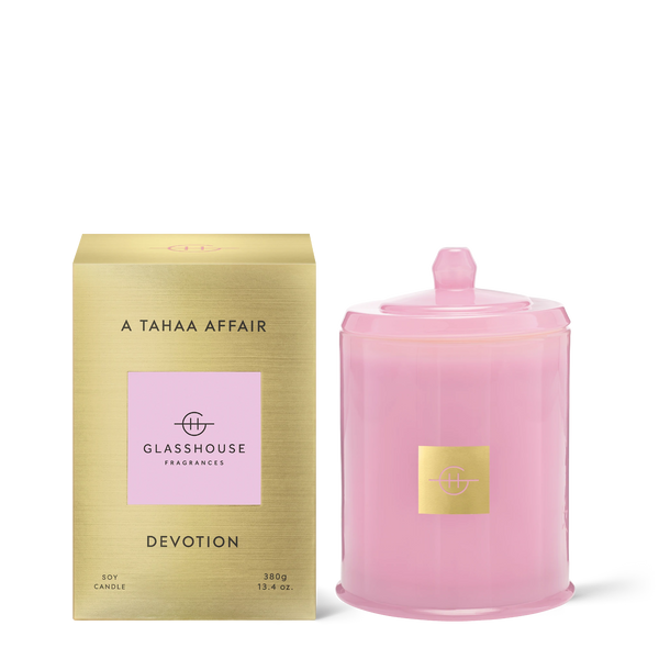 GLASSHOUSE -  A TAHAA AFFAIR DEVOTION Candle 380g - Limited Edition