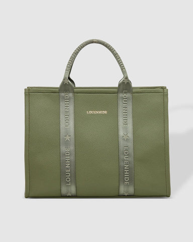 LouenHide - Manhattan Logo Tote Bag - Khaki