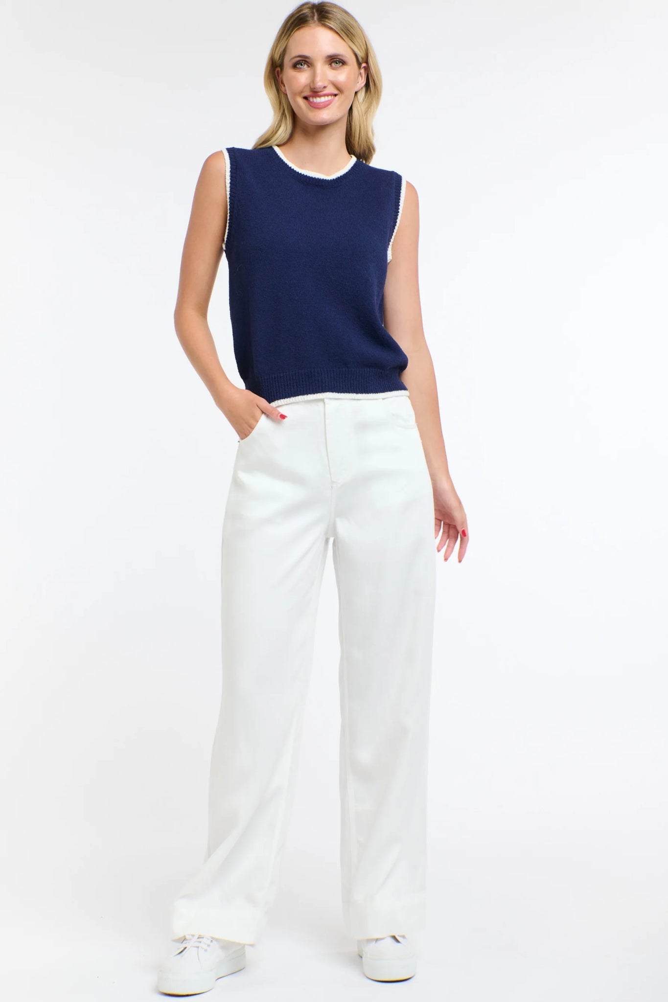 365 Days - Celeste Tencel Pant - White