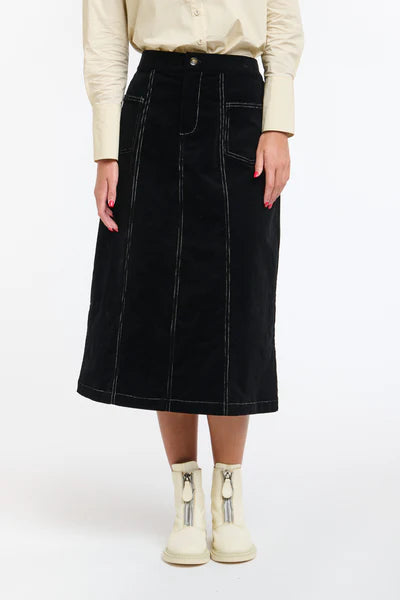 365 Days - BONNIE CORD SKIRT BLACK