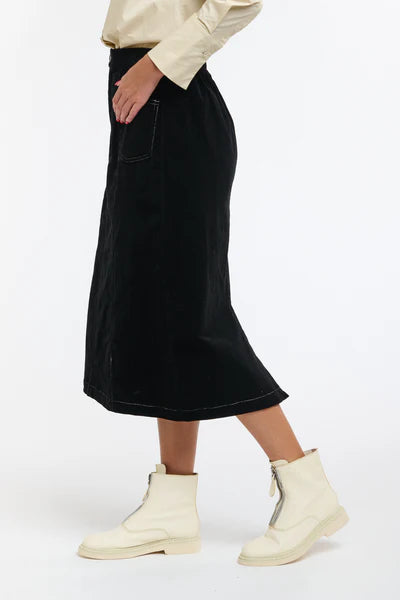 365 Days - BONNIE CORD SKIRT BLACK