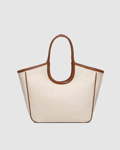 LouenHide - Alexandra Tote Bag - Canvas/Tan