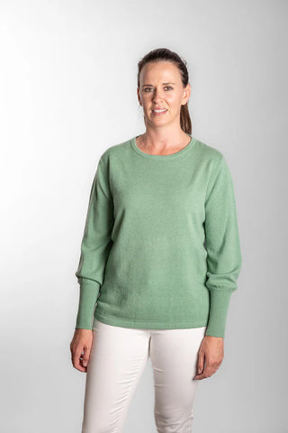 Bow & Arrow - Mint Green Bell Sleeve Crew