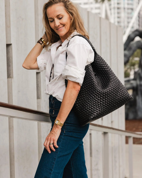 LouenHide - Gabby Woven Shoulder Bag