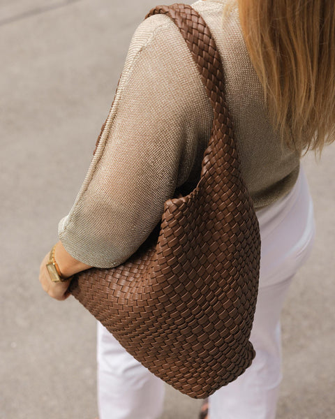 LouenHide - Gabby Woven Shoulder Bag