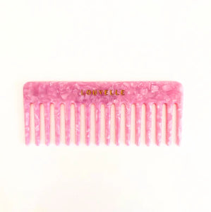 LOUVELLE - Wide Tooth Comb - Pink Sherbet