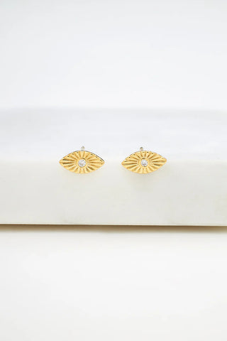 ZAFINO - Evil Eye Stud Earring - Gold