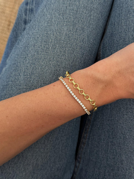 ZAFINO - Dani Tennis Bracelet - Gold