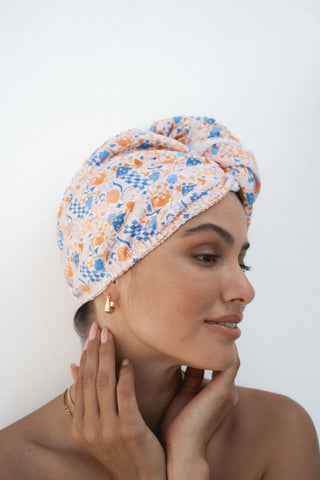 LOUVELLE - RIVA Hair Towel Wrap - Yacht Vibes