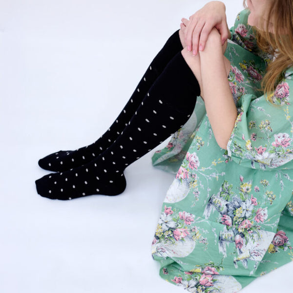 TIGHTOLOGY - DOTTY WOOL LONG SOCKS