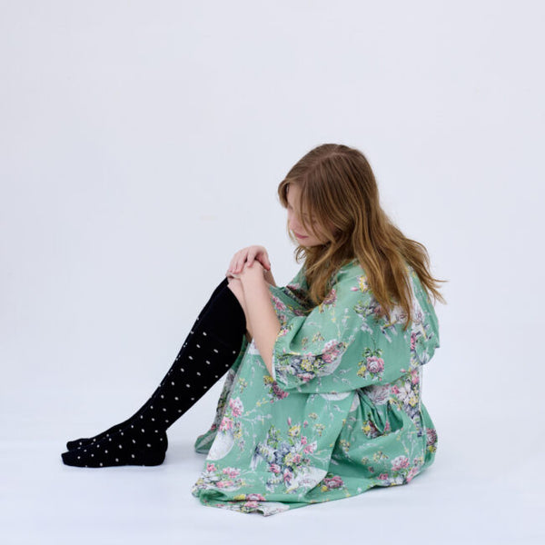 TIGHTOLOGY - DOTTY WOOL LONG SOCKS