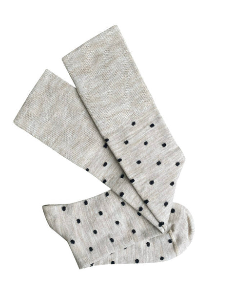 TIGHTOLOGY - DOTTY WOOL LONG SOCKS