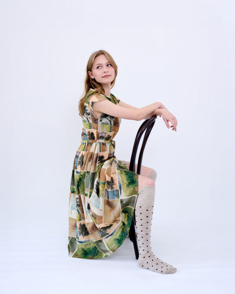 TIGHTOLOGY - DOTTY WOOL LONG SOCKS