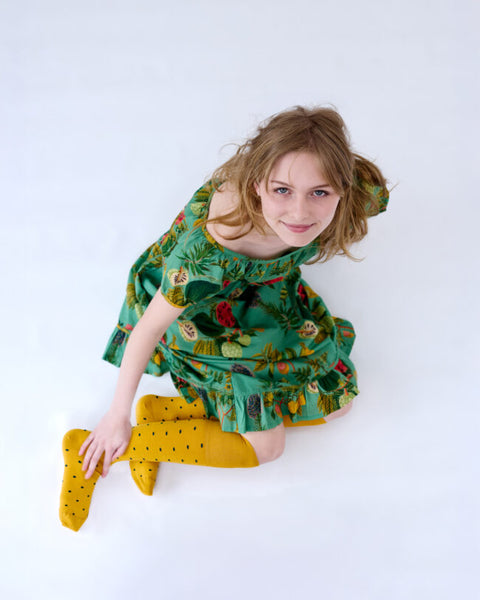 TIGHTOLOGY - DOTTY COTTON LONG SOCKS