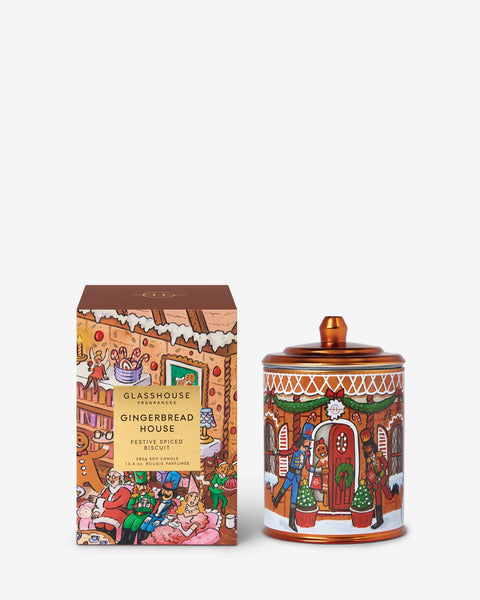 GLASSHOUSE - Gingerbread House CANDLE 380G