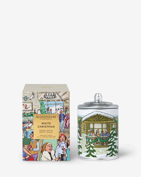GLASSHOUSE - WHITE CHRISTMAS CANDLE 380G
