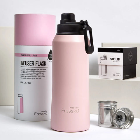 Made By Fressko - Insulated Stainless Steel - CORE 1 Litre + Sip Lid