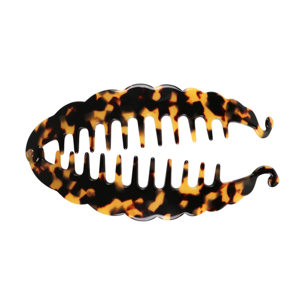 Paris Mode - Fish Dark Tortoiseshell Ponytail Holder Comb Set