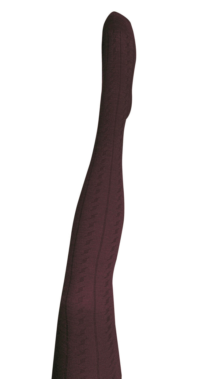 TIGHTOLOGY - Form Merino Wool Tights - Berry