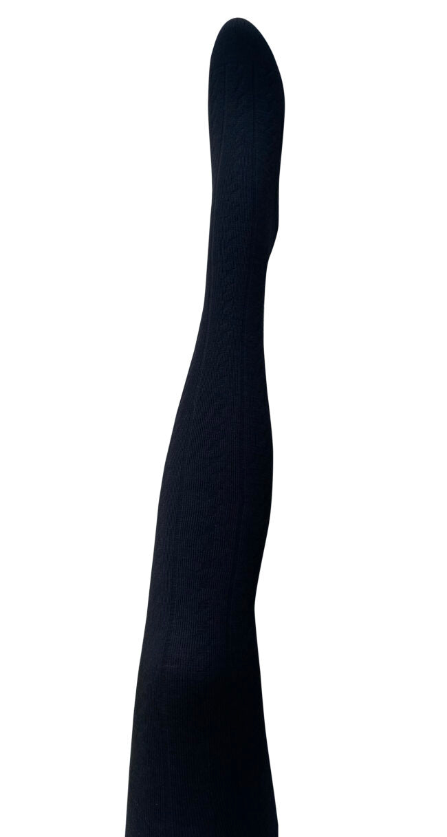 TIGHTOLOGY - Form Merino Wool Tights - Black