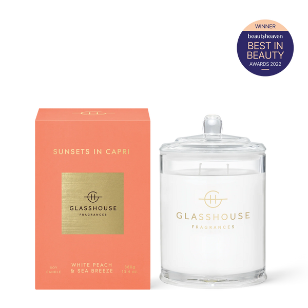 GLASSHOUSE - Sunsets in Capri CANDLE 380G