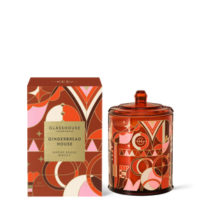 GLASSHOUSE - GINGERBREAD HOUSE CANDLE 380G