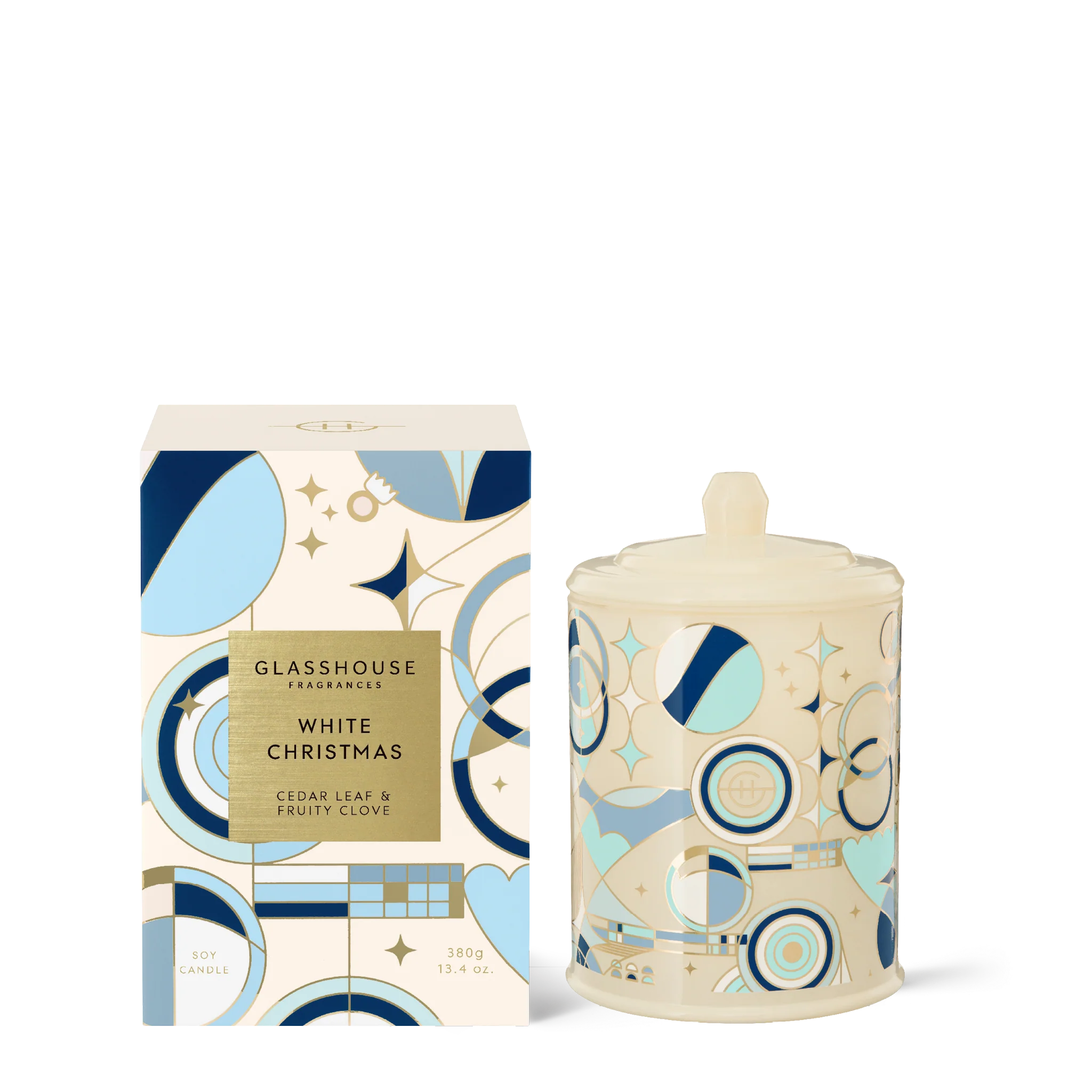 GLASSHOUSE - WHITE CHRISTMAS CANDLE 380G