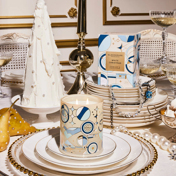 GLASSHOUSE - WHITE CHRISTMAS CANDLE 380G
