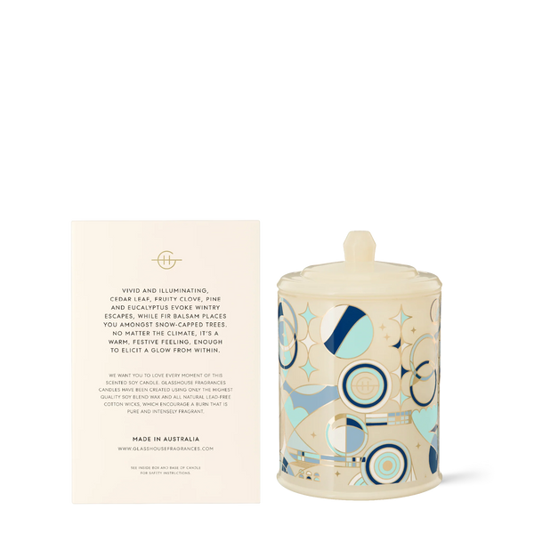 GLASSHOUSE - WHITE CHRISTMAS CANDLE 380G