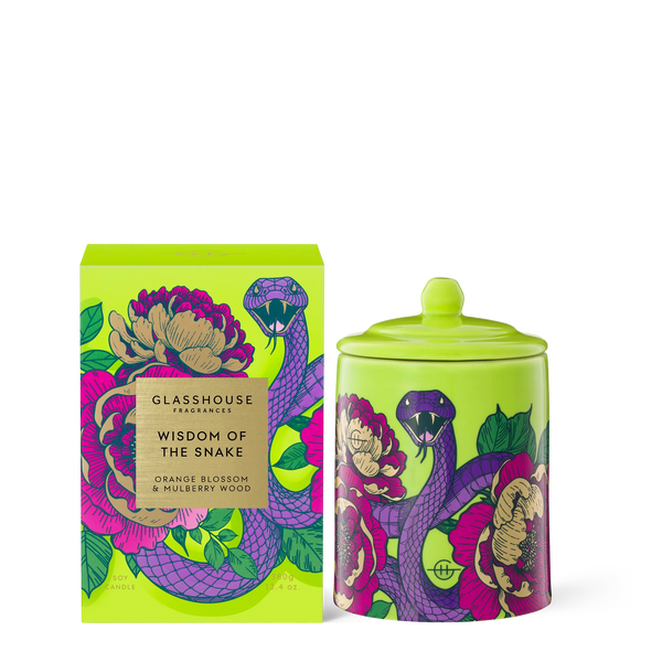 GLASSHOUSE - Wisdom of the Snake CANDLE 380G