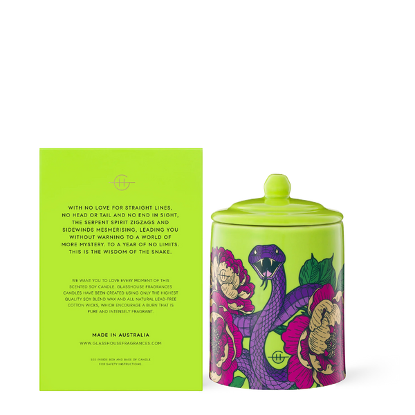 GLASSHOUSE - Wisdom of the Snake CANDLE 380G