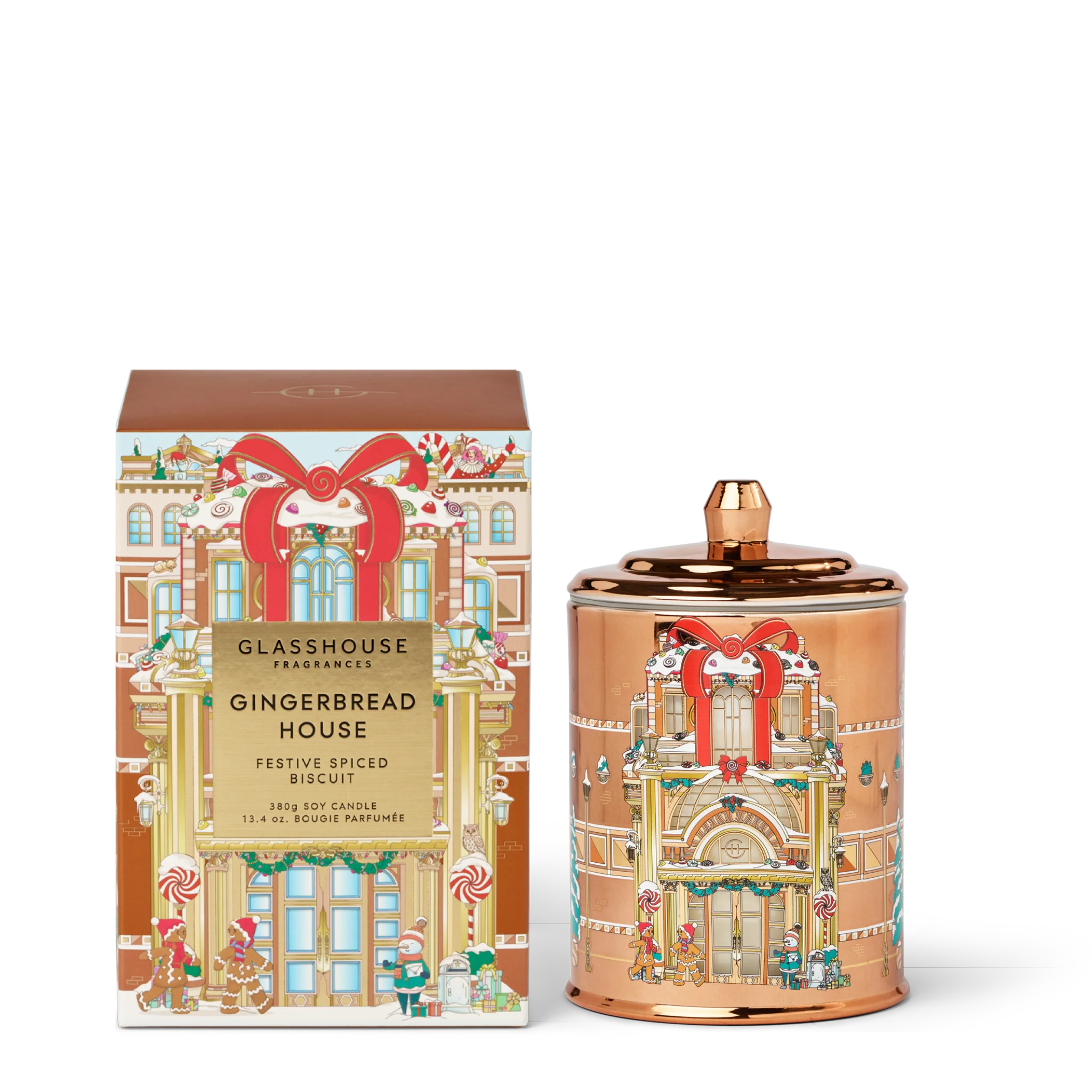 GLASSHOUSE - Gingerbread House CANDLE 380G