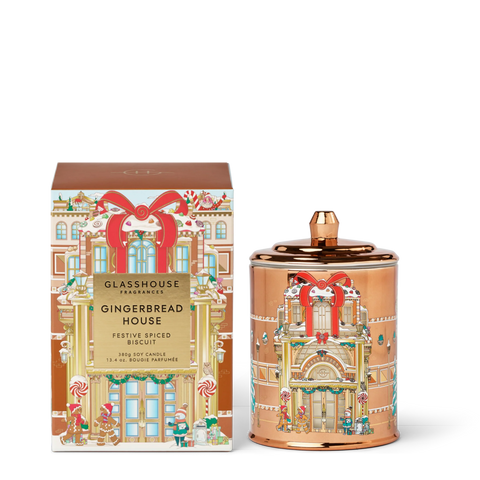 GLASSHOUSE - Gingerbread House CANDLE 380G