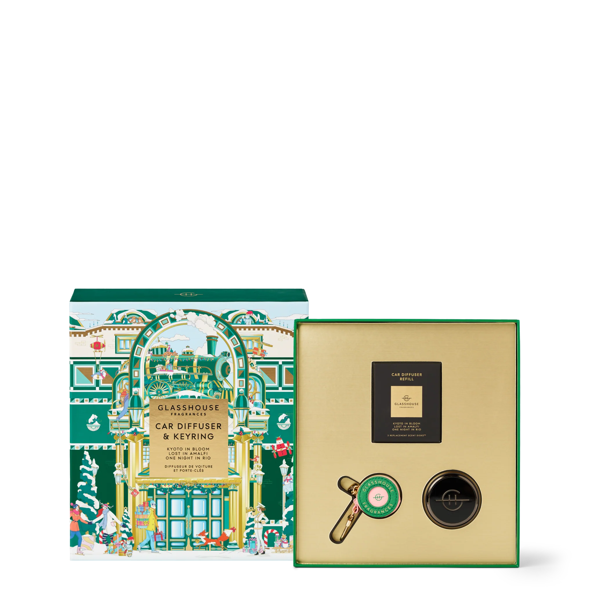 GLASSHOUSE - Car Diffuser Gift Set