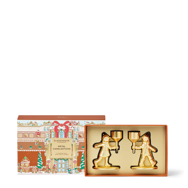 GLASSHOUSE - Metal Candlestick Holders