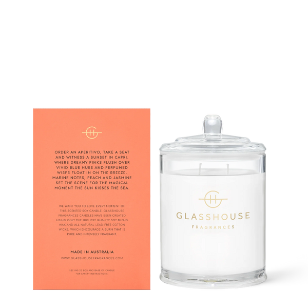GLASSHOUSE - Sunsets in Capri CANDLE 380G