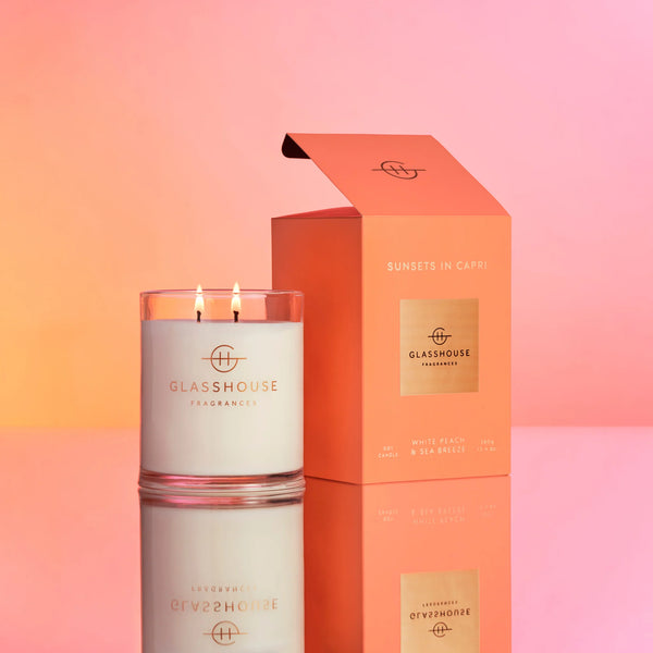 GLASSHOUSE - Sunsets in Capri CANDLE 380G