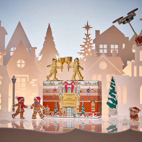 GLASSHOUSE - Metal Candlestick Holders