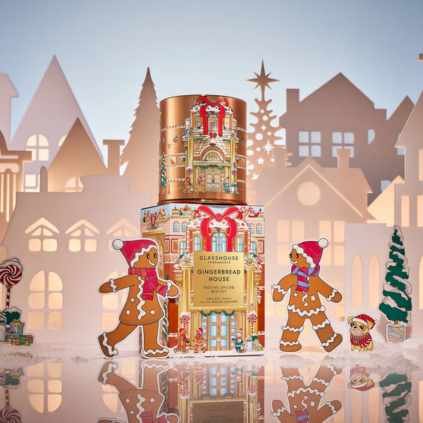 GLASSHOUSE - Gingerbread House CANDLE 380G