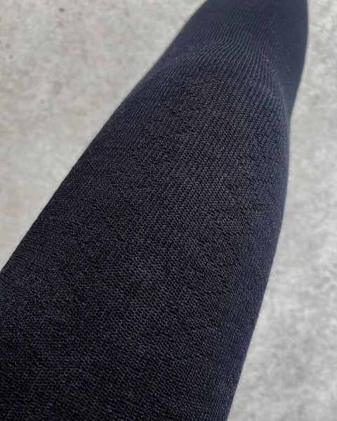 TIGHTOLOGY - Geo Merino Wool Tights - Black