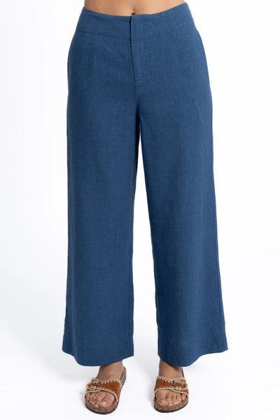 HUMIDITY - FLEETWOOD LINEN PANT - OCEAN BLUE