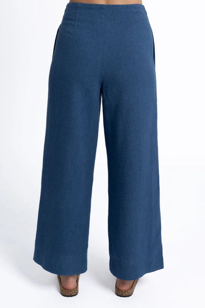 HUMIDITY - FLEETWOOD LINEN PANT - OCEAN BLUE