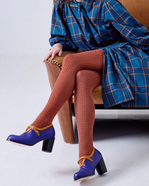 TIGHTOLOGY - Haptic Organic Cotton Tights – Terracotta