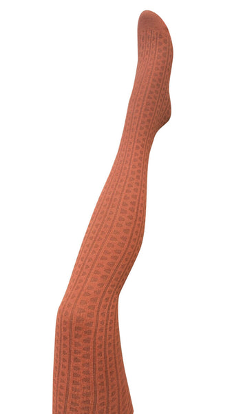 TIGHTOLOGY - Haptic Organic Cotton Tights – Terracotta