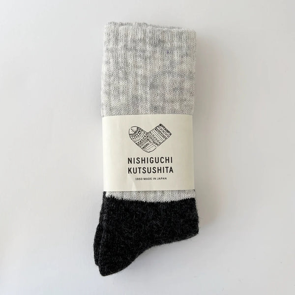 NISHIGUCHI KUTSUSHITA - oslo mohair wool pile sock