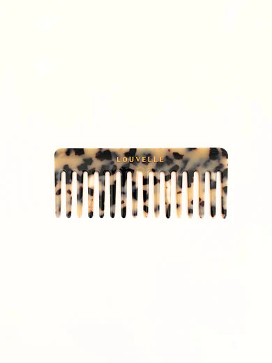 LOUVELLE - Wide Tooth Comb - Tortoiseshell