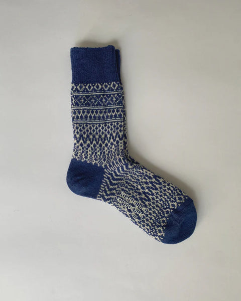 NISHIGUCHI KUTSUSHITA - Oslo Woo Jacquard Sock