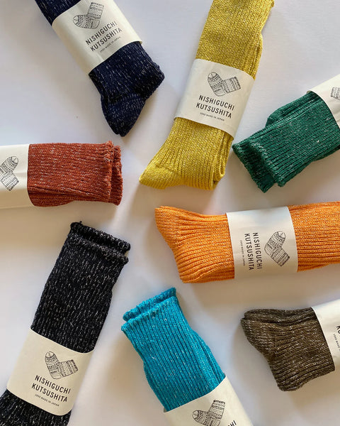 NISHIGUCHI KUTSUSHITA - Boston Hemp Cotton Sock